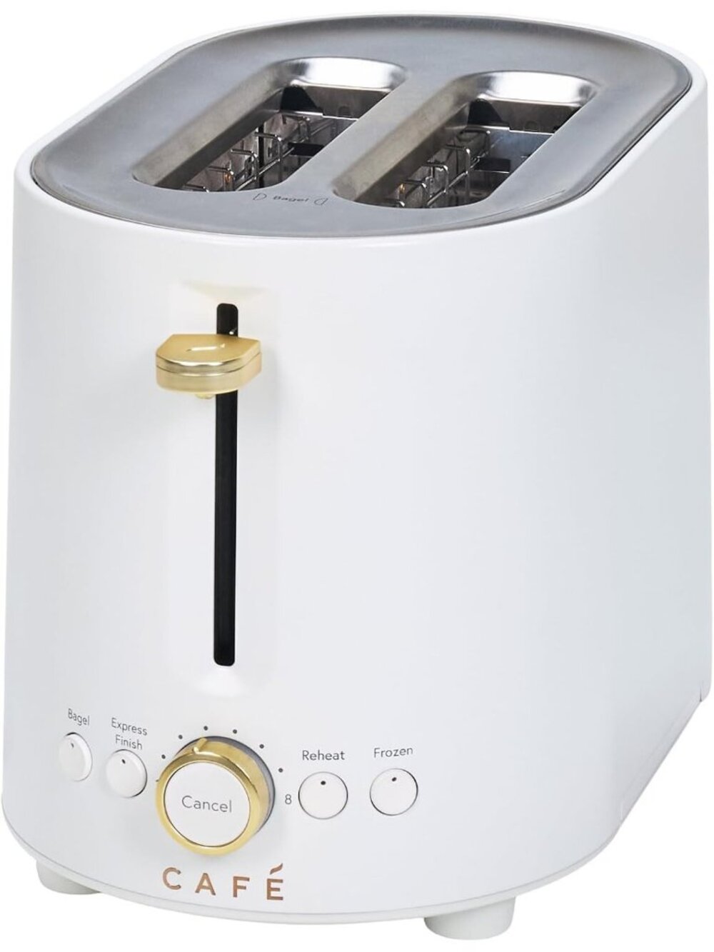 2-Slice White 8 Shade Settings, 1.38" Extra Wide Slots for Thick Bread Toaster